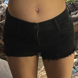 Black hollister shorts